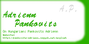 adrienn pankovits business card